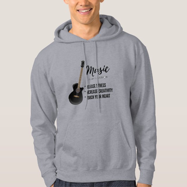 Sudadera música de guitarra T-Shirt (Anverso)
