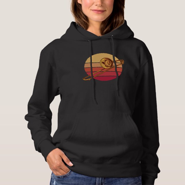 Sudadera Música de Instrumento de Bronce Trompeta (Anverso)