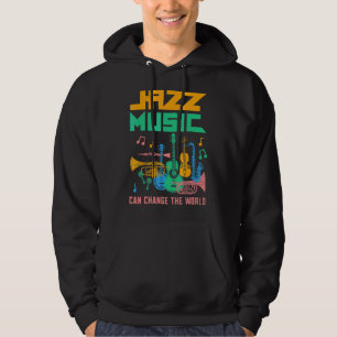 Sudadera Música de jazz, instrumentos musicales género musi