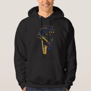 Sudadera Música de jazz saxofonista retro saxofonista saxof