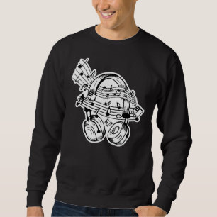 Sudadera Música de música de instrumentos musicales notas d