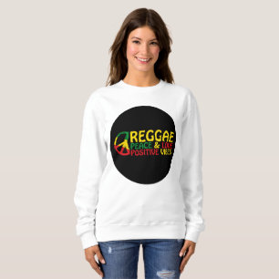 Sudadera Música de reggae con citas positivas