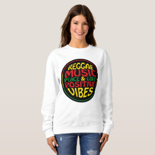Sudadera Música de reggae con dichos y citas positivas