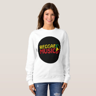 Sudadera Música de reggae - modelo2b-círculo-negro