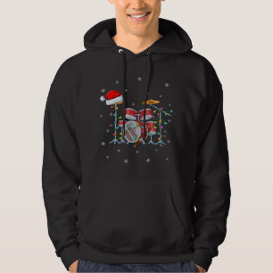 Sudadera Música de tambor Xmas Iluminación coincidente con 