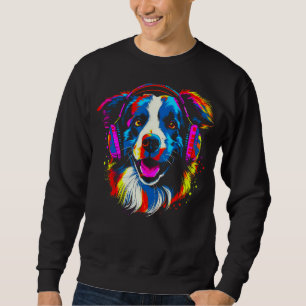 Sudadera Música DJ de perro Border Collie