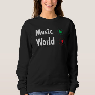 Sudadera Música En El Mundo Libre Para Músicos De Djs De Mú