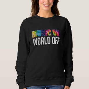 Sudadera Música en el mundo libre para músicos DJs y música