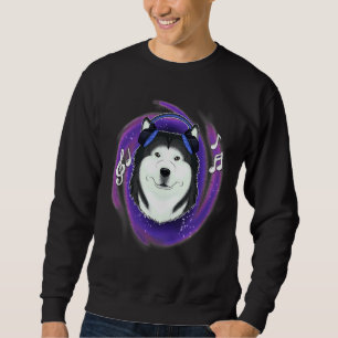 Sudadera Música En Los Auriculares Dj Cuido Husky