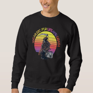 Sudadera Música para la vida y la muerte Retro Sunset Grim 