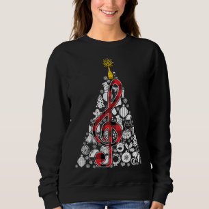 Sudadera Música Red Plaid Christmas Tree Ornamour Decour Xm