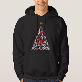 Sudadera Música Red Plaid Christmas Tree Ornamour Decour Xm