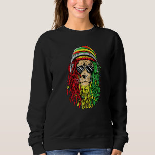 Sudadera Música Reggae León Jamaicano León Rasta de Rastafa
