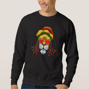 Sudadera Música Reggae León  Rasta Jamaicano Judá Rastafari