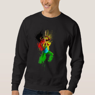 Sudadera Música Reggae Rasta Sonando Rastafari