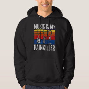 Sudadera Música Retro Música Música Música Es Mi Painkiller