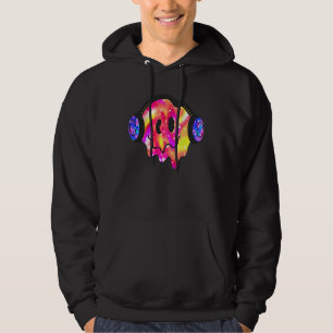 Sudadera Música Sonriente Cara Costume Auriculares Cutos Fe