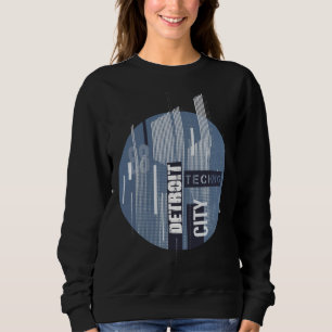 Sudadera Música Techno de Detroit 88 Techno House Retro Ori