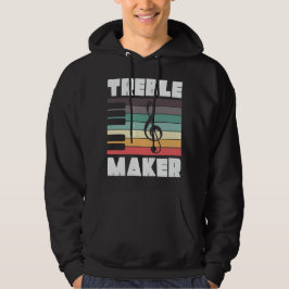 Sudadera Música Treble Maker Music Pun Retro Vintage