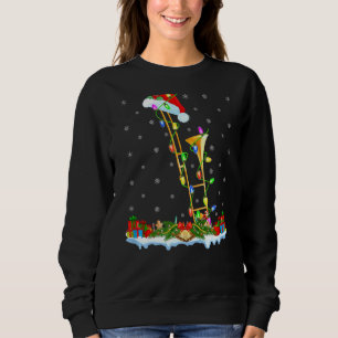 Sudadera Música trombónica a juego con Santa Hat Trombone C