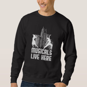 Sudadera Musicales Viven Aquí Blanco