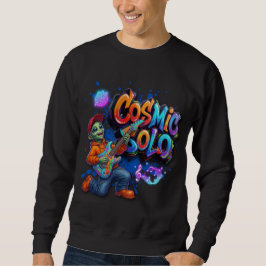 Sudadera Músico Alien Guitarra Solo Cósmico Arte Espacial