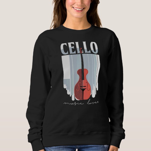 Sudadera Músico Cello Music Cellist Cello Player Ortors (Anverso)