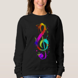 Sudadera Músico Colorido Hippy Clave
