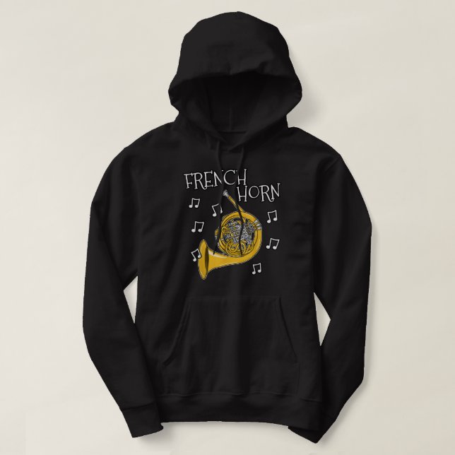 Sudadera Músico de Brass del Cuerno de Francia1 (Diseño del anverso)