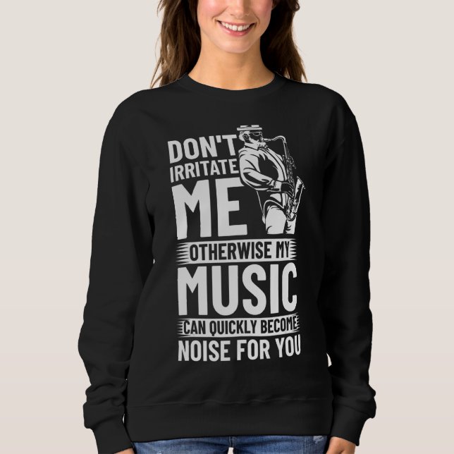 Sudadera Músico de Jazz de jugador de instrumentos musicale (Anverso)
