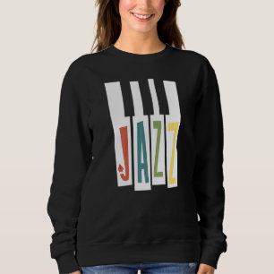 Sudadera Músico de Jazz Piano Keys Vintage