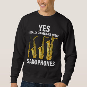 Sudadera Músico de jazz saxofonista Sa