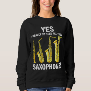Sudadera Músico de jazz saxofonista Sa