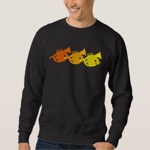 Sudadera Músico de trompeta de bolsillo de metal entusiasta