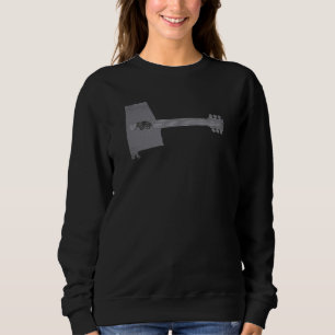 Sudadera Músico guitarista de Alabama de 6 cuerdas de repro