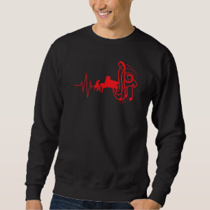 Sudadera Músico pianista de ritmo animado