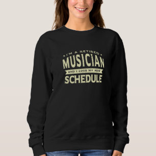 Sudadera Músico retirado ama mi nuevo horario abuelo Gran