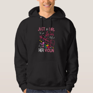Sudadera Músico Solo Una Chica Que Ama Su Violin Violinista