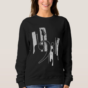 Sudadera Músicos de bajo vintage música guitarra vintage 2