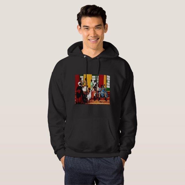 Sudadera Músicos del Hausa sin el texto (Anverso completo)