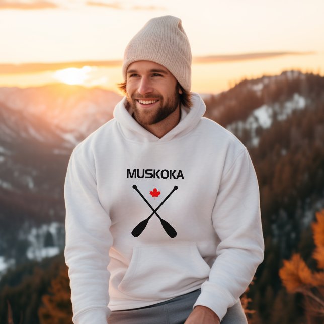 Sudadera Muskoka Canadá cruza la hoja de arce de almendras (Subido por el creador)