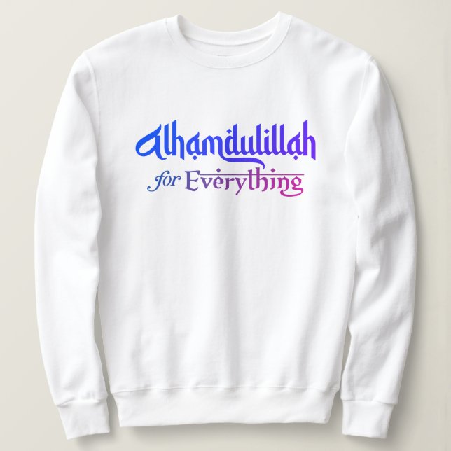Sudadera Muslim Ummah Umrah Hajj Ramadan Eid Alhamdulillah (Anverso del diseño)