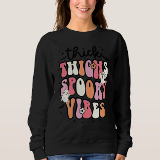 Sudadera Muslos Gruesos Retro Vibraciones Espeluznantes Dis
