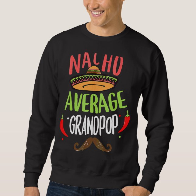 Sudadera Mustache mexicano de nacho medio (Anverso)