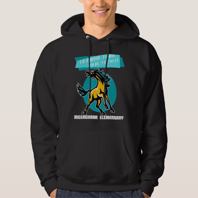 Sudadera Mustangs Elementales De Mceachron A Saber Que Hace (Anverso)
