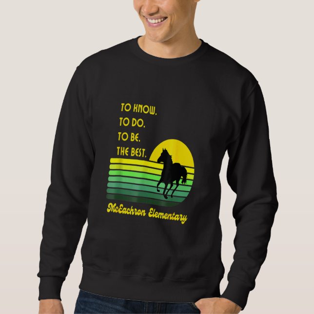 Sudadera Mustangs Elementales De Mceachron A Saber Que Hace (Anverso)