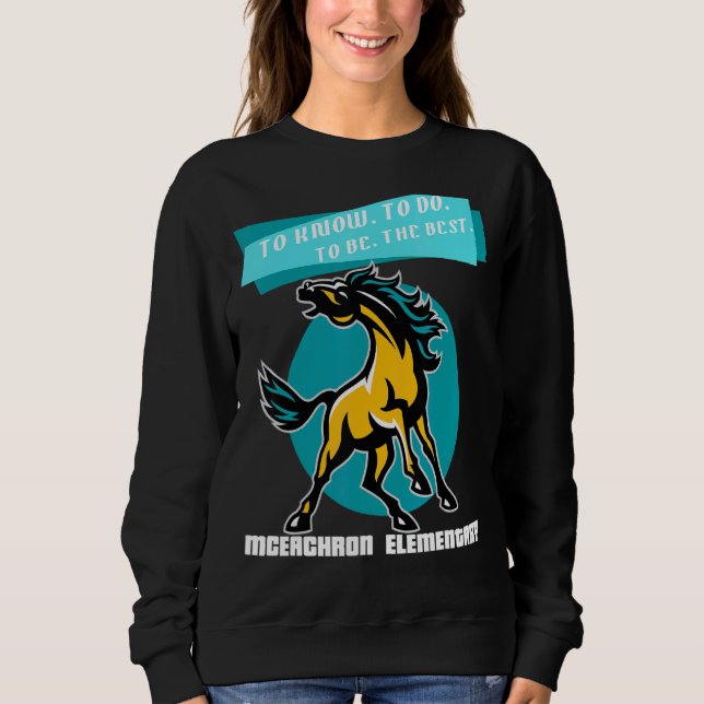 Sudadera Mustangs Elementales De Mceachron A Saber Que Hace (Anverso)