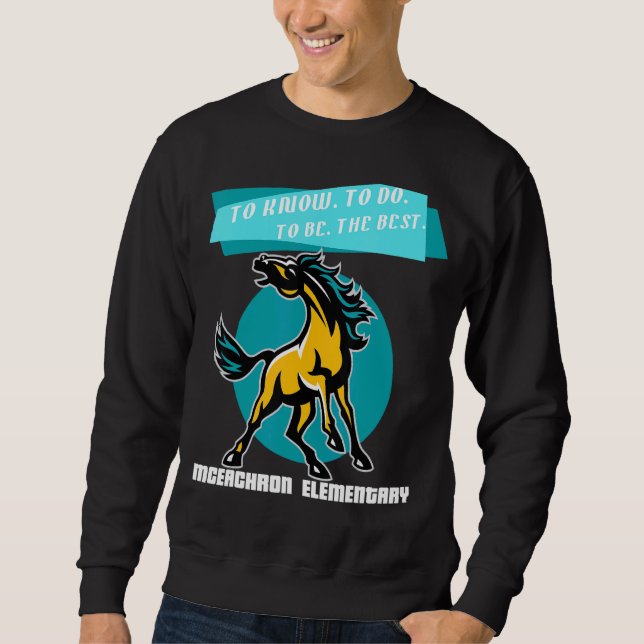 Sudadera Mustangs Elementales De Mceachron A Saber Que Hace (Anverso)