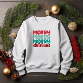 Sudadera Muy Feliz Navidad Letras Negrita