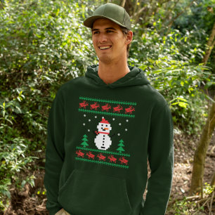 Sudadera Muy Feo Muñeco de Nieve de Navidad Reno en Celo